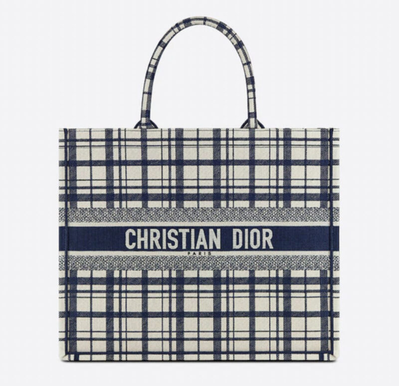 DIOR BOOK TOTE Check'n'Dior エンブロイダリー