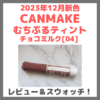 CANMAKE（キャンメイク）「むちぷるティント 新色チョコミルク[04] 」 レビュー・口コミ・スウォッチ