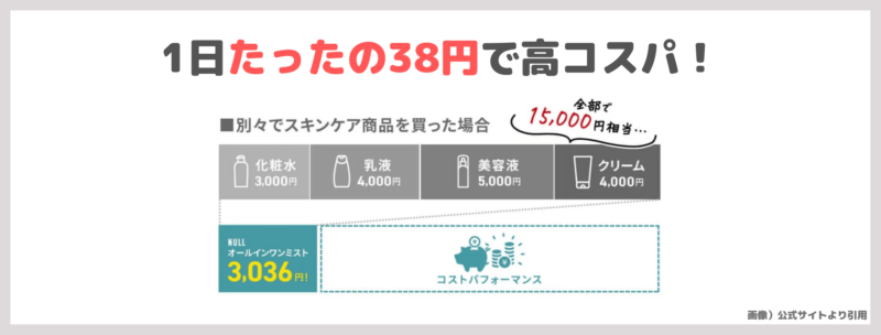 マコなり社長おすすめ「NULL（ヌル）オールインワンミスト」化粧水の口コミ・評判・感想・特徴などをレビュー！