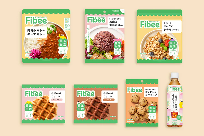 「Fibee（ファイビー）」の特徴②｜お菓子や食事などがあり飽きずに継続できる！