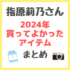 指原莉乃さんの2024年買って本当に良かったものたち まとめ（腸内環境サプリ、トイレ＆掃除グッズ、カメラなど）