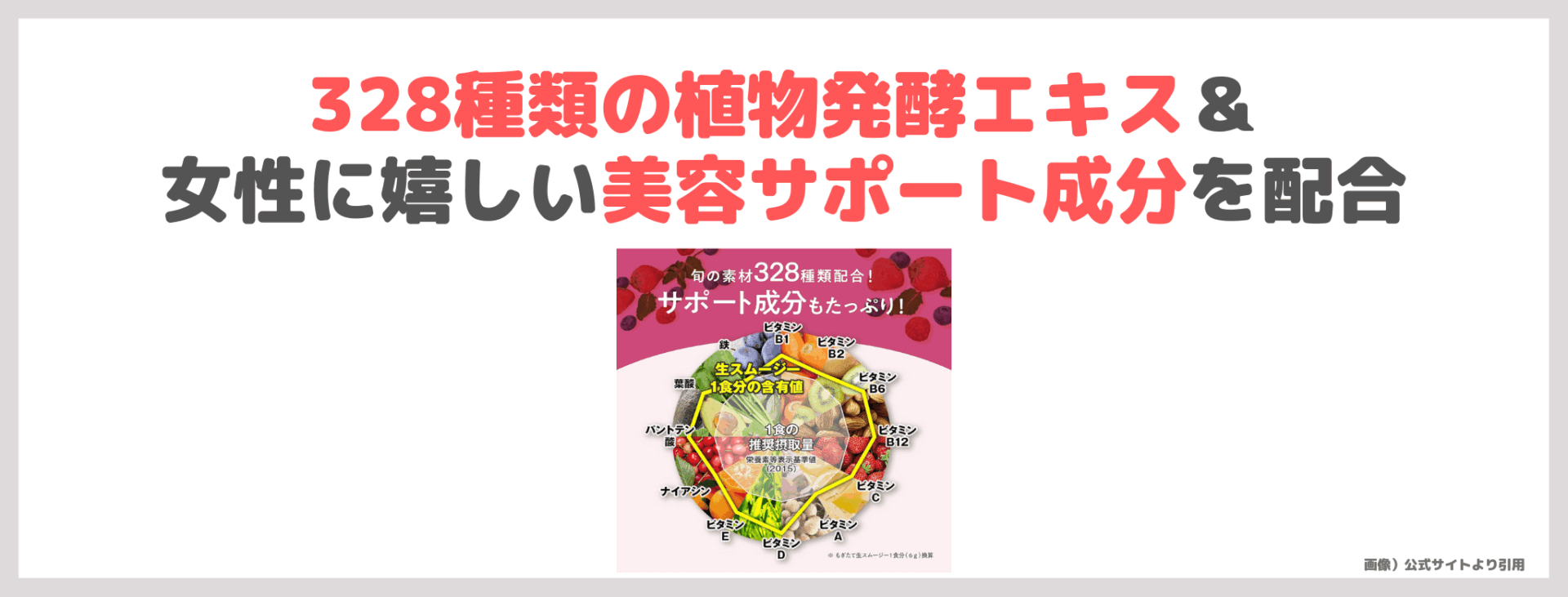 もぎたて生スムージー 使用レビュー｜置き換えダイエットにもおすすめ！成分・口コミ・効果・評判・感想・特徴など