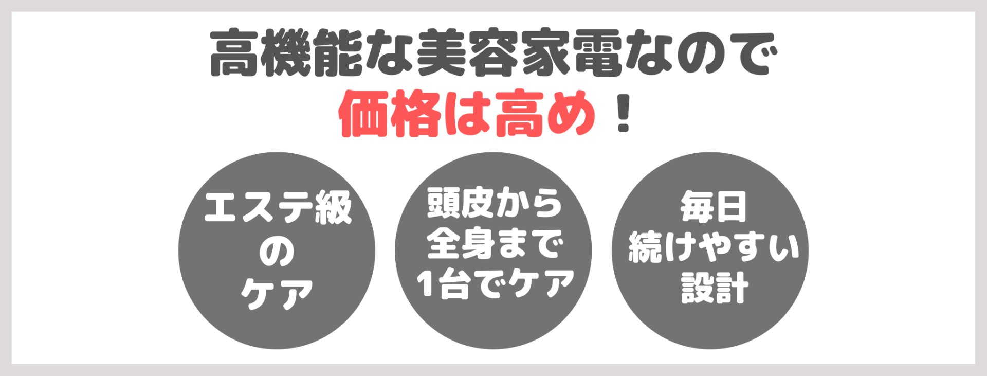 「Brighte エレキブラシ プラス」の気になる点・デメリット②｜高機能な美容家電なので価格は高め！