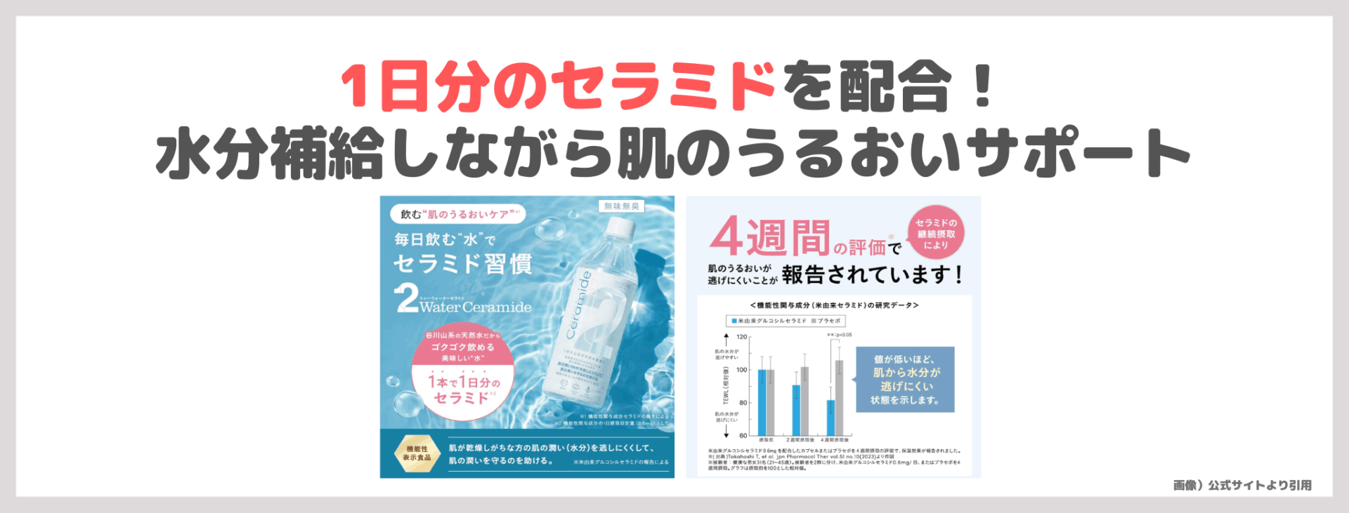 紗栄子さん紹介|2Water Ceramideを飲んでみたレビュー&口コミ〜セラミドで乾燥ケアの水は効果ある?評判・感想・特徴など