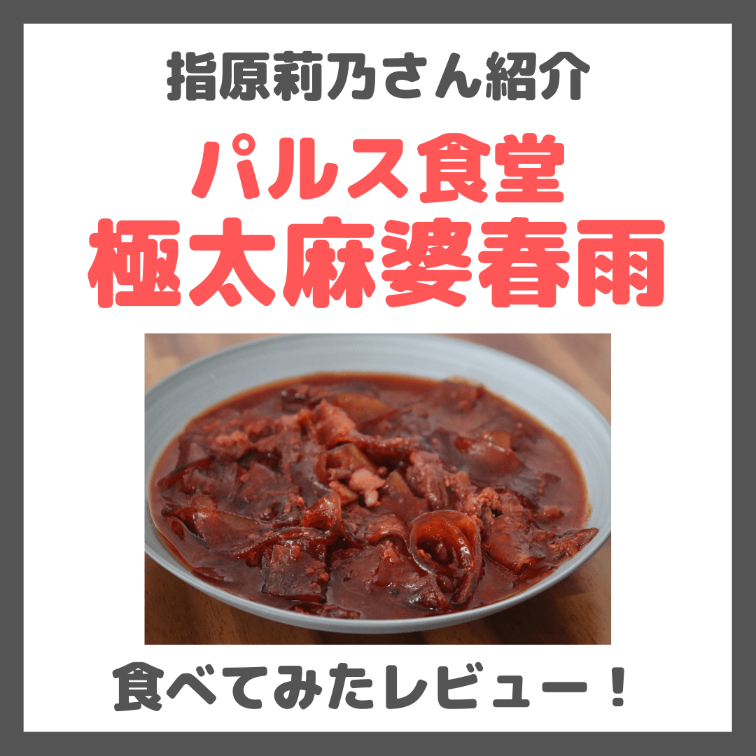 指原莉乃さん紹介|パルス食堂の極太麻婆春雨を食べてみたレビュー!自宅で本格の味でおすすめ