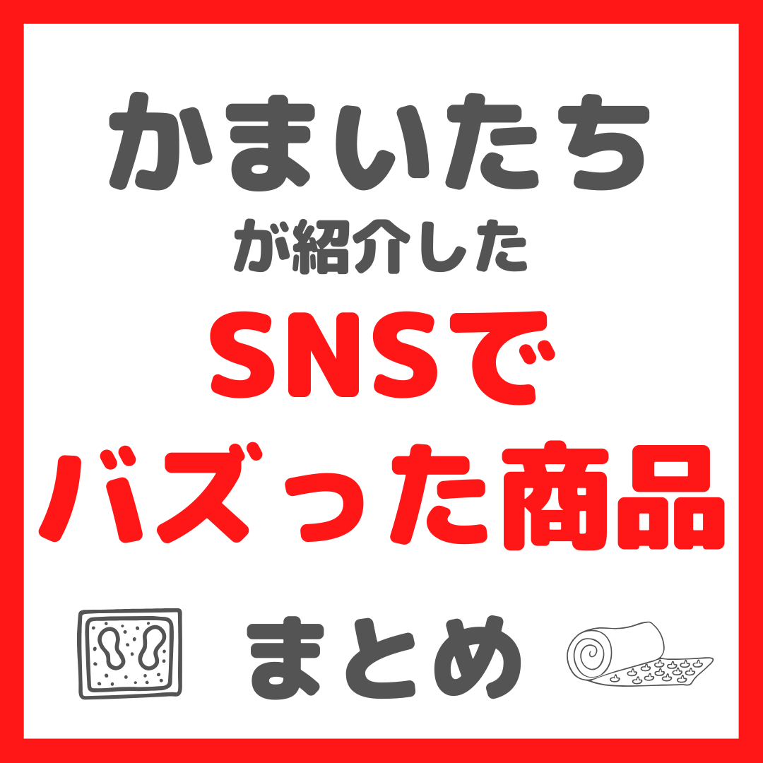 ”かまいたち”山内さん・濱家さん紹介のSNSでバズった商品 まとめ(シャクティマット・NIPLUX LEG FIT)