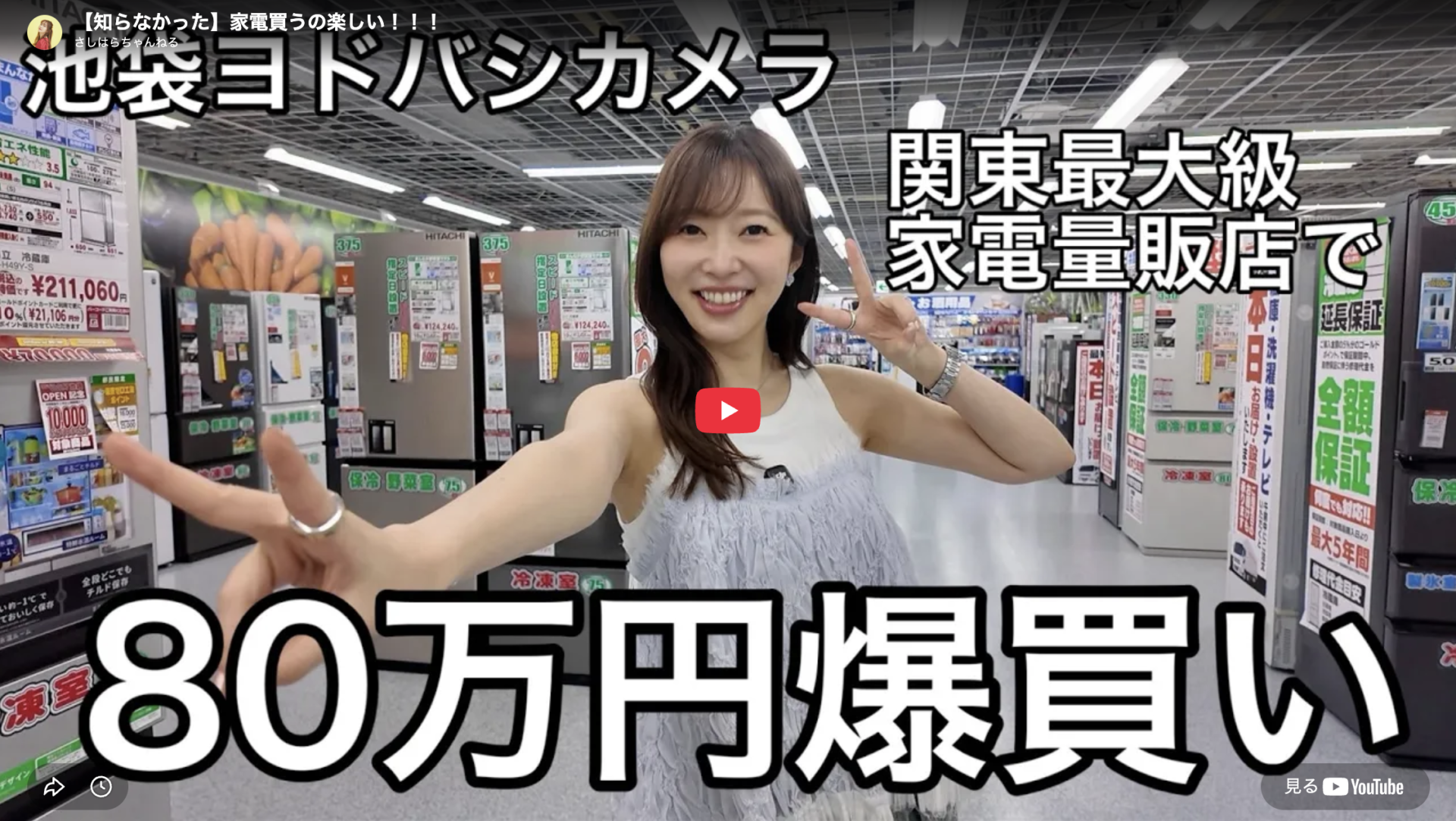 指原莉乃さん ヨドバシカメラで家電爆買い購入品 まとめ